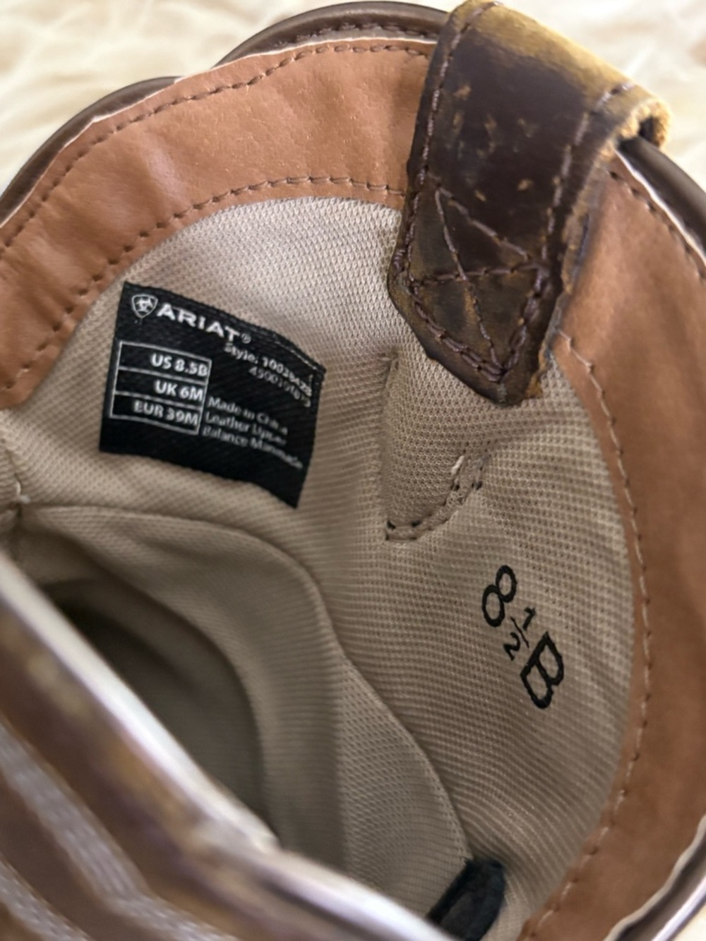 Ariat ‘Anthem Shortie II’ Waterproof Brown Leather Western Boots Like New - Picture 7 of 7